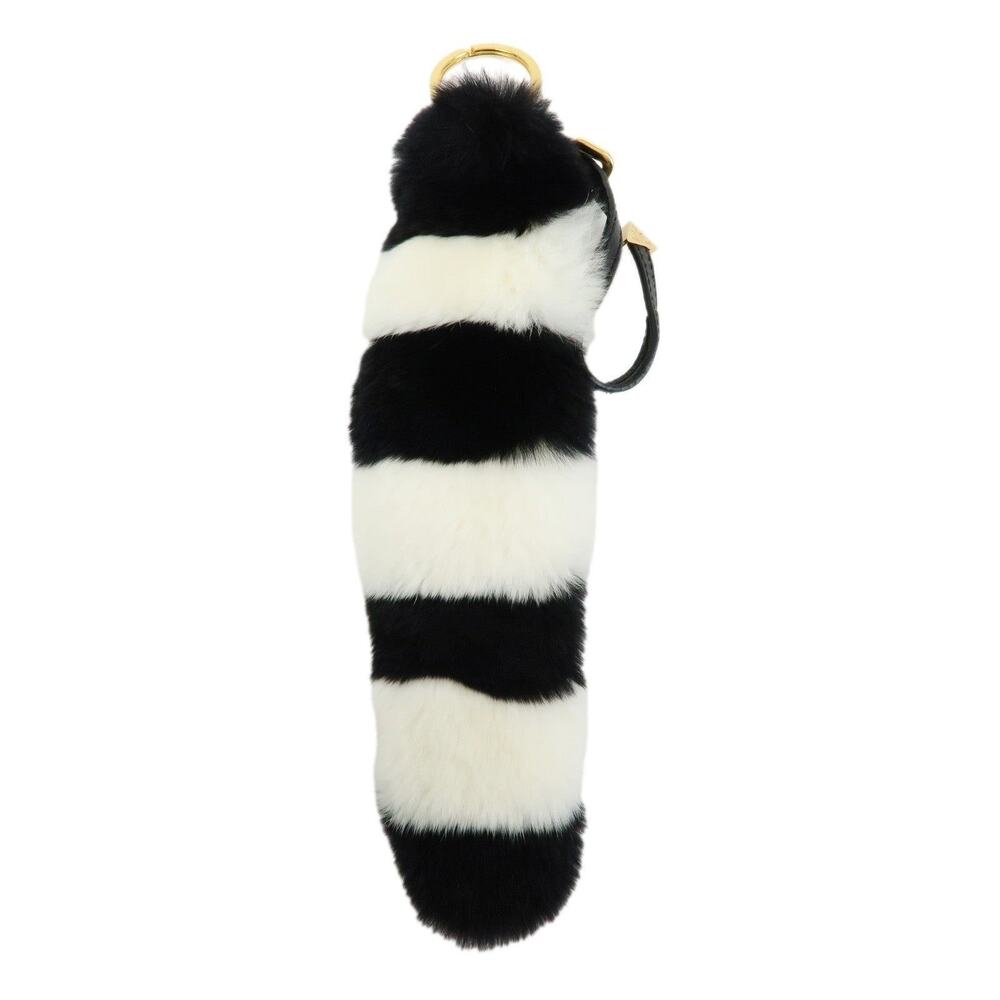 Prada Rabbit Fur Bag Charm Multicolor